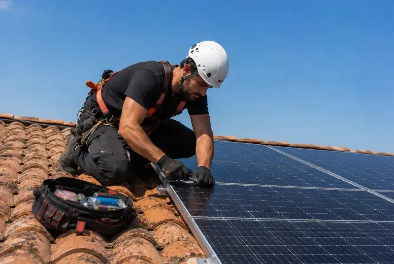 Maintenance et monitoring de panneaux solaires à Melrand