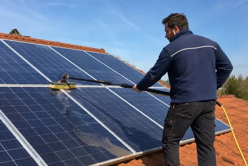 Nettoyage et entretien de panneaux solaires à Melrand